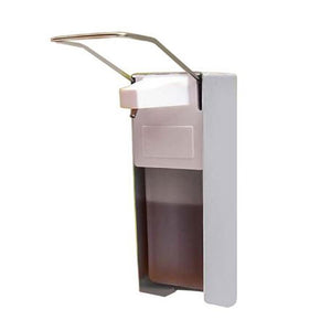 Wand-Desinfektionsspender mit Armhebel - Aluminium 500ml