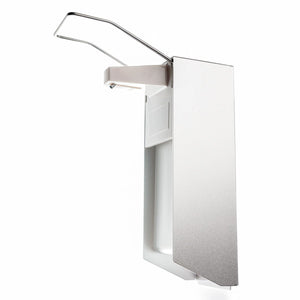 Wand-Desinfektionsspender mit Armhebel Aluminium 1000ml Spray oder Gel